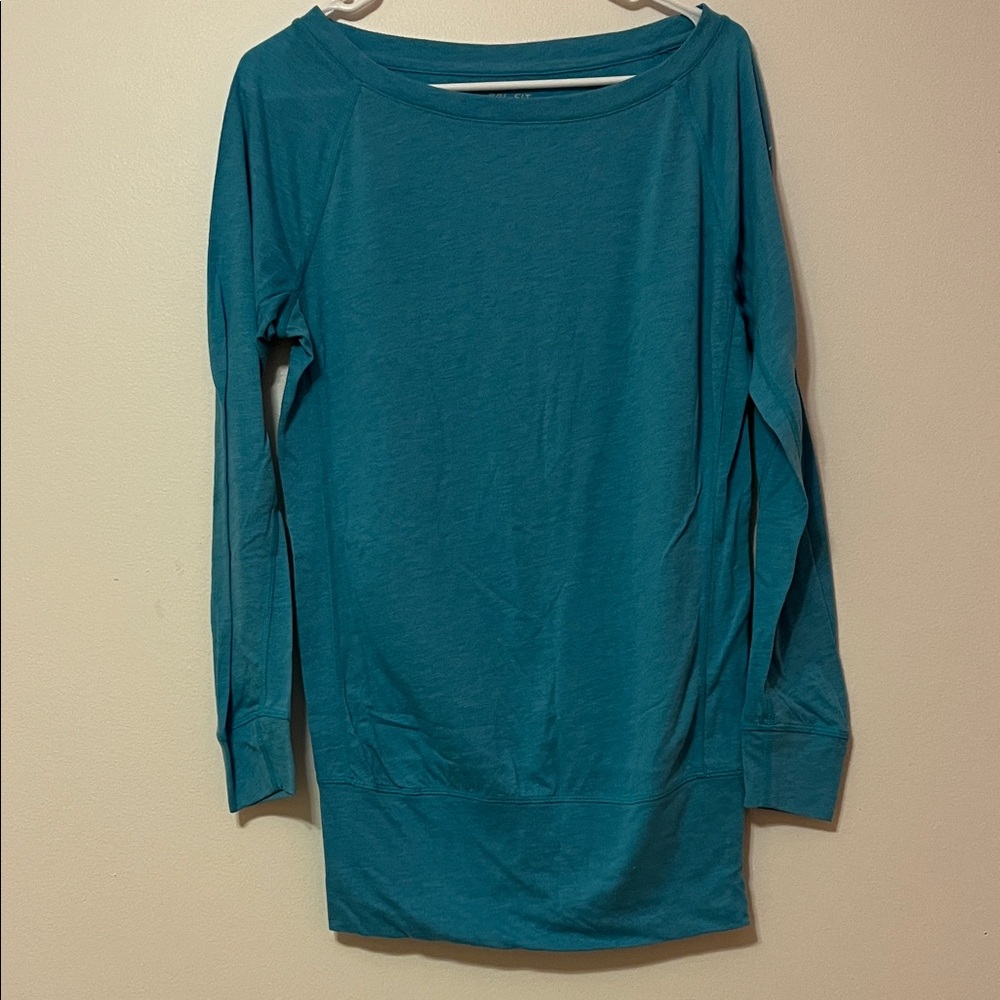 NIKE Dri-Fit Blue Long Sleeve Long Tunic